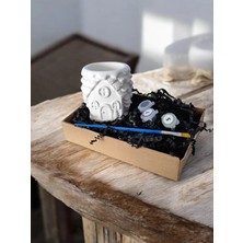 Taş Boyama Seti-Ev-Boya-Fırça- Kalemlik-Biblo- Çok Amaçlı Dekoratif Obje