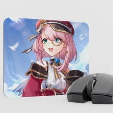 mousepad bastir Charlotte Genshin Impact Anime Oyuncu V4 - 22X18 Gaming Mouse Pad Fare Altlığı