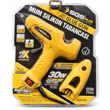 Sgs Plus 30W Mum Silikon Tabancası – Profesyonel Sıcak Silikon Tabancası, Hızlı Isınma, 7-7.5 mm Silikon Uyumlu