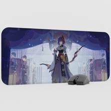 mousepad bastir Kujou Sara Genshin Impact Anime Oyuncu V1 - 70X30 Xl Gaming Mouse Pad Fare Altlığı