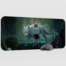 mousepad bastir Mononoke Hime Anime Mousepad V1 - 70X30 Xl Gaming Mouse Pad Fare Altlığı