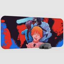 mousepad bastir Chainsaw Man Anime Mousepad V4 - 70X30 Xl Gaming Mouse Pad Fare Altlığı
