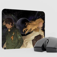 mousepad bastir Ginga Eiyuu Densetsu Anime Mousepad V2 - 22X18 Gaming Mouse Pad Fare Altlığı