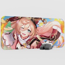 mousepad bastir Yanfei Genshin Impact Anime Oyuncu V2 - 70X30 Xl Gaming Mouse Pad Fare Altlığı
