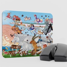mousepad bastir Miyazaki Anime Mousepad V5 - 22X18 Gaming Mouse Pad Fare Altlığı