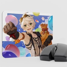 mousepad bastir Bennett Genshin Impact Anime Oyuncu V4 - 22X18 Gaming Mouse Pad Fare Altlığı