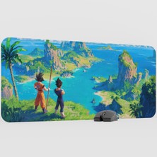 mousepad bastir Dragon Ball Anime Mousepad V2 - 90X40 Xxl Gaming Mouse Pad Fare Altlığı