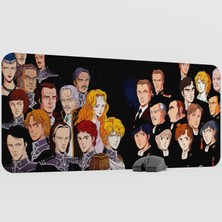 mousepad bastir Ginga Eiyuu Densetsu Anime Mousepad V4 - 90X40 Xxl Gaming Mouse Pad Fare Altlığı