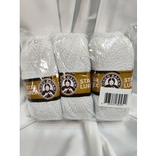 Ören Bayan Star Lurex Beyaz El Örgü Ipi (3 Adet) - Renk: 000G