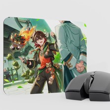mousepad bastir Gaming Genshin Impact Anime Oyuncu V2 - 22X18 Gaming Mouse Pad Fare Altlığı