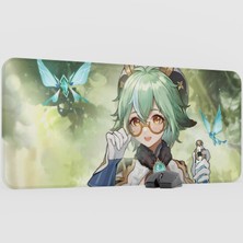 mousepad bastir Sucrose Genshin Impact Anime Oyuncu V3 - 90X40 Xxl Gaming Mouse Pad Fare Altlığı