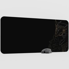 mousepad bastir Capitano Genshin Impact Anime Oyuncu V1 - 90X40 Xxl Gaming Mouse Pad Fare Altlığı