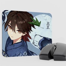 mousepad bastir Gaming Genshin Impact Anime Oyuncu V4 - 22X18 Gaming Mouse Pad Fare Altlığı