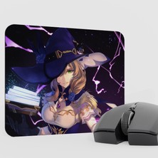 mousepad bastir Lisa Genshin Impact Anime Oyuncu V4 - 22X18 Gaming Mouse Pad Fare Altlığı