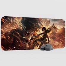 mousepad bastir Attack On Titan Anime Mousepad V2 - 70X30 Xl Gaming Mouse Pad Fare Altlığı