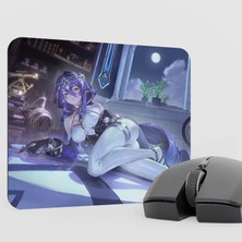 mousepad bastir Layla Genshin Impact Anime Oyuncu V1 - 22X18 Gaming Mouse Pad Fare Altlığı