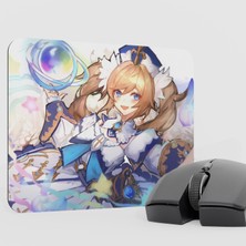 mousepad bastir Barbara Genshin Impact Anime Oyuncu V5 - 22X18 Gaming Mouse Pad Fare Altlığı