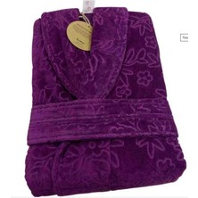 Özdilek Çiçek Model Bornoz Mor Renk M Beden