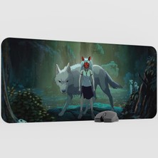 mousepad bastir Mononoke Hime Anime Mousepad V1 - 90X40 Xxl Gaming Mouse Pad Fare Altlığı