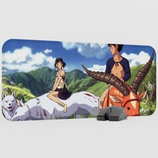 mousepad bastir Mononoke Hime Anime Mousepad V2 - 70X30 Xl Gaming Mouse Pad Fare Altlığı