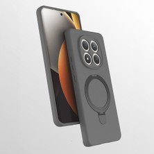 M.TK Moveteck Xiaomi Redmi Note 15 Pro 4g Kılıf Magsafe Halkalı Extra Standlı Içi Kadife Yumuşak Renkli Silikon Samara Kapak