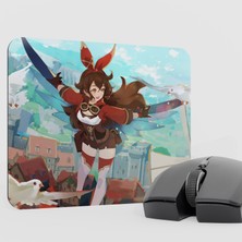 mousepad bastir Amber Genshin Impact Anime Oyuncu V4 - 22X18 Gaming Mouse Pad Fare Altlığı