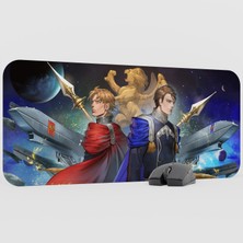 mousepad bastir Ginga Eiyuu Densetsu Anime Mousepad V3 - 70X30 Xl Gaming Mouse Pad Fare Altlığı