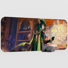 mousepad bastir Nefer Genshin Impact Anime Oyuncu V2 - 70X30 Xl Gaming Mouse Pad Fare Altlığı