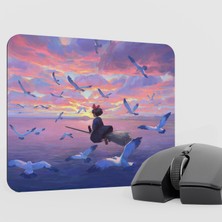mousepad bastir Kiki's Delivery Service Anime Mousepad V5 - 22X18 Gaming Mouse Pad Fare Altlığı