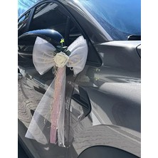 Bonicce 5 Adet Çiçekli Düğün Arabası Süsü Gelin Arabası Konvoy Süsü Bohça Süsü Çeyiz Süsü