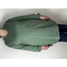 Yaşar Triko Kadın Mint Yeşili Uzun Kollu Bilek Lastikli V Yaka Uzun Tunik