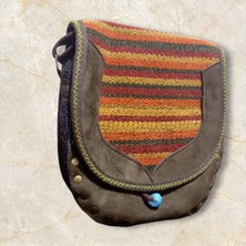 Öykücanbu Otantik El Dokuması Askılı Oval Çanta