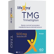 Lifextra Trimetilglisin 60 Kapsül - Dezenfektan Hediyeli (%72 Alkol)