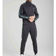 Lacoste Füme Slim Fit Erkek Şeritli Eşofman Takımı