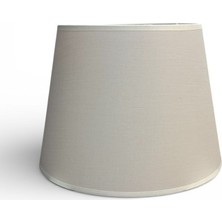 Mars Concept Kumaş Abajur Şapkası 35 cm Alt Çap Modern Dekoratif Lambader ve Abajur Uyumlu