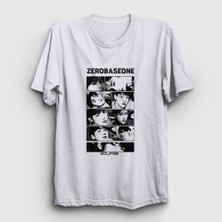 Presmono Unisex Beyaz Eclipse K Pop Zerobaseone T-Shirt