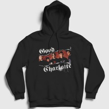 Presmono Unisex Siyah Band Good Charlotte Kapüşonlu Sweatshirt