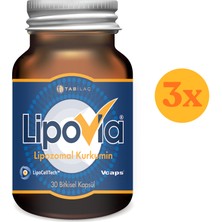 Lipovia Lipozomal Kurkumin 30 Bitkisel Kapsül - 3 Adet (90 Kapsül)