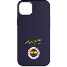 iPhone 15 Uyumlu Fenerbahçe Arma Atatürk Imza Deri Magsafe Lisanslı Telefon Kılıfı