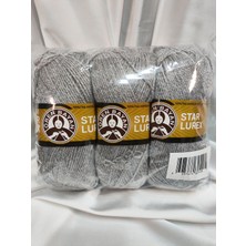 Ören Bayan Star Lurex Gümüş El Örgü Ipi (3 Adet) - Renk: 007G