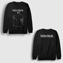 Presmono Unisex Siyah Pale Swordsman Kekht Arakh Sırt Baskılı Sweatshirt