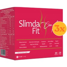 Slimda Fit Complex 60 Kapsül 20 Saşe - 3 Adet (180 Kapsül + 60 Saşe) - Dezenfektan Hediyeli (%72 Alkol)