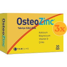 Osteozinc 30 Tablet - 3 Adet (90 Tablet)
