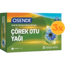 Osende Çörekotu Yağı 30 Yumuşak Kapsül - 3 Adet (90 Kapsül)