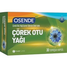 Osende Çörekotu Yağı 30 Yumuşak Kapsül - Dezenfektan Hediyeli (%72 Alkol)