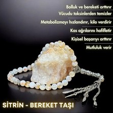 Bonicce Bereket Tesbihi - Sitrin Taşı Gerçek Doğal Taş Tesbih