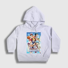 Presmono Unisex Çocuk Beyaz Cover Kuroko's Basketball Basket Kapüşonlu Sweatshirt
