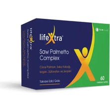 Lifextra Saw Palmetto Complex 60 Yumuşak Kapsül - Dezenfektan Hediyeli (%72 Alkol)