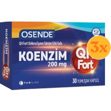 Osende Qh Fort 30 Yumuşak Kapsül - 3 Adet (90 Kapsül) - Dezenfektan Hediyeli (%72 Alkol)