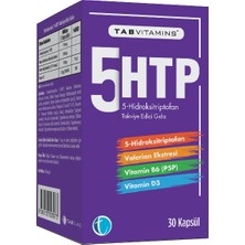 TABVITAMINS 5-HTP 30 Bitkisel Kapsül Valerian Vitamin B6 P5P Vitamin D3